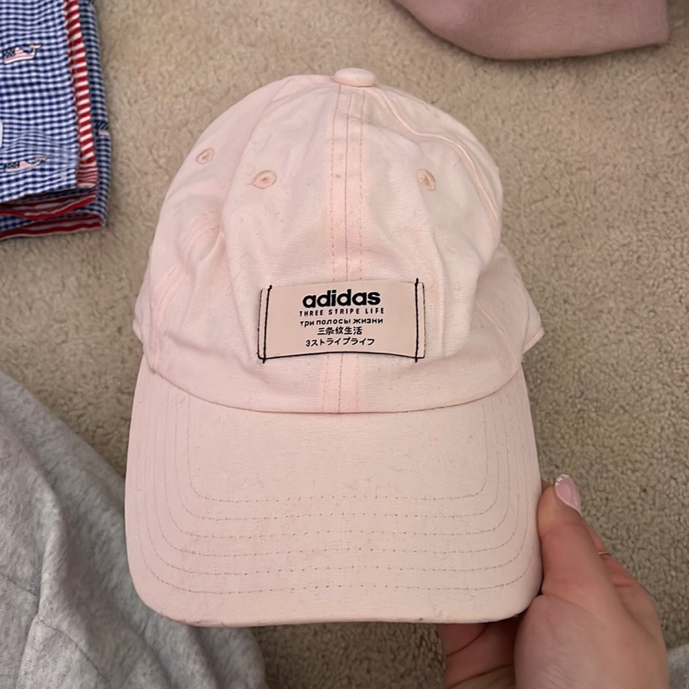 Pink Adidas hat